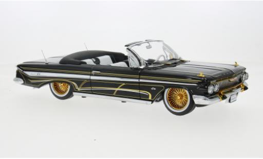 Chevrolet Impala 1/18 Sun Star Cabriolet Lowrider noire 1961 1:18 miniature