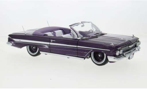Chevrolet Impala 1/18 Sun Star Cabriolet Lowrider violette 1961 1:18 miniature