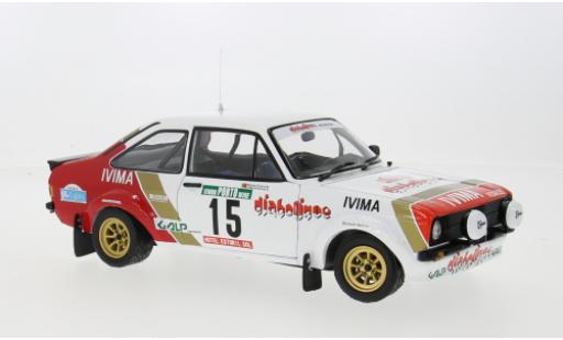 Ford Escort 1/18 Sun Star Mk II RS 1800 No.15 Rallye WM Rallye Portugal 1983 1:18 miniature
