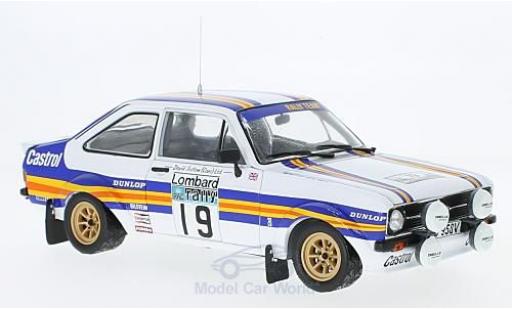 Miniature Ford Escort 1/18 Sun Star MK II RS 1800 No.19 Rothmans Rallye WM RAC Rallye 1980 mit Decals T.Mäkinen/M.Holmes Ford Escort 1/18 Sun Star MK II RS 1800 No.19 Rothmans Rallye WM RAC Rallye 1980 mit Decals T.Mäkinen/M.Holmes miniature