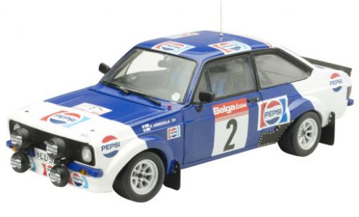 Miniature Ford Escort 1/18 Sun Star MkII RS1800 No.2 Pepsi Circuit des Ardennes 1983 mit Decals P.Airikkala/J.Piironen Ford Escort 1/18 Sun Star MkII RS1800 No.2 Pepsi Circuit des Ardennes 1983 mit Decals P.Airikkala/J.Piironen miniature
