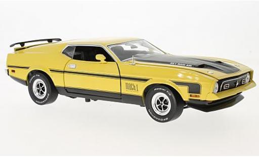 Miniature Ford Mustang 1/18 Sun Star Mach I jaune/noire 1971 Ford Mustang 1/18 Sun Star Mach I jaune/noire 1971 miniature