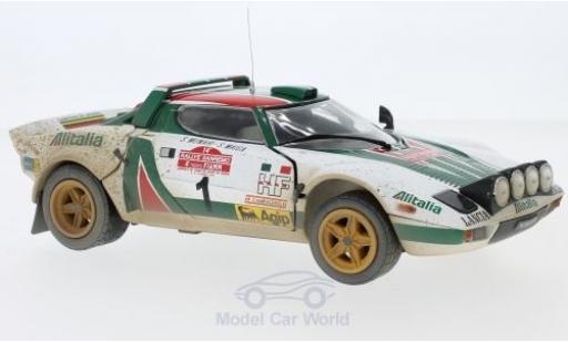 Miniature Lancia Stratos 1/18 Sun Star HF No.1 Alitalia Rallye WM Rallye Sanremo 1976 Muddy Version S.Munari/S.Maiga Lancia Stratos 1/18 Sun Star HF No.1 Alitalia Rallye WM Rallye Sanremo 1976 Muddy Version S.Munari/S.Maiga miniature