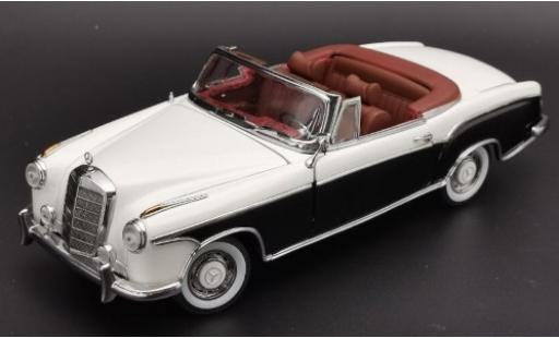 Mercedes 220 1/18 Sun Star SE Cabriolet (W180 II) blanche/noire 1958 Verdeck geöffnet miniature