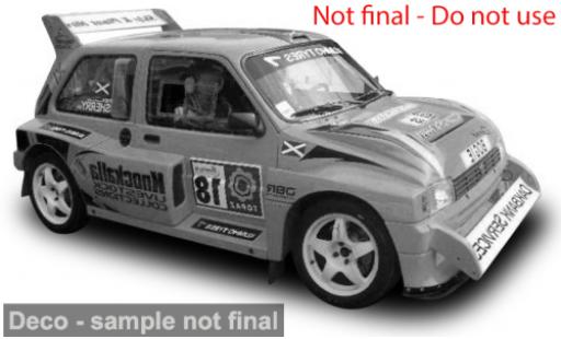 Miniature MG Metro 1/18 Sun Star 6R4 Donegal International Rally 2010 #18 1:18 MG Metro 1/18 Sun Star 6R4 Donegal International Rally 2010 #18 1:18 miniature
