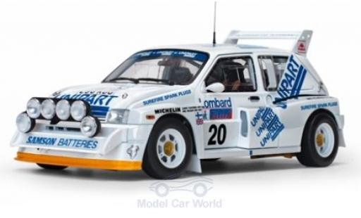 Miniature MG Metro 1/18 Sun Star 6R4 No.20 Unipart Rallye WM RAC Rallye 1986 H.Toivonen/N.Wilson MG Metro 1/18 Sun Star 6R4 No.20 Unipart Rallye WM RAC Rallye 1986 H.Toivonen/N.Wilson miniature