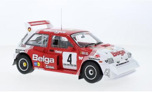 Miniature MG Metro 1/18 Sun Star 6R4 No.4 Belga Lotto Bianchi Rallye 1986 1:18 MG Metro 1/18 Sun Star 6R4 No.4 Belga Lotto Bianchi Rallye 1986 1:18 miniature