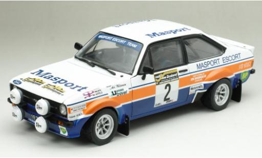 Miniature Ford Escort 1/18 Sun Star MkII RS1800 No.2 Masport Rallye WM Rally Neuseeland 1977 Ford Escort 1/18 Sun Star MkII RS1800 No.2 Masport Rallye WM Rally Neuseeland 1977 miniature