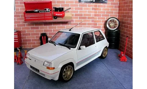 Renault 5 Phase 1 1/18 Norev GT Turbo 1 blanche jantes clio williams miniature