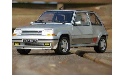 Renault 5 Phase 2 1/18 Norev GT Turbo 2 grise miniature