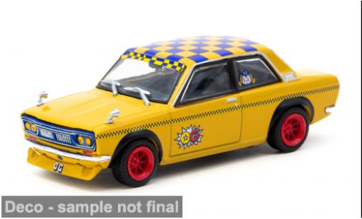 Miniature Datsun 510 1/64 Tarmac Works jaune/Dekor 1:64 Datsun 510 1/64 Tarmac Works jaune/Dekor 1:64 miniature
