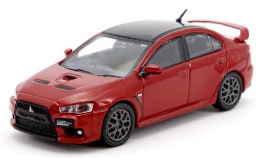 Miniature Mitsubishi Lancer 1/64 Tarmac Works Evo X Final Edition metallise rouge/noire RHD Mitsubishi Lancer 1/64 Tarmac Works Evo X Final Edition metallise rouge/noire RHD miniature