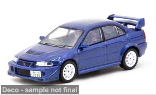 Miniature Mitsubishi Lancer 1/64 Tarmac Works Evolution VI bleue 1:64 Mitsubishi Lancer 1/64 Tarmac Works Evolution VI bleue 1:64 miniature