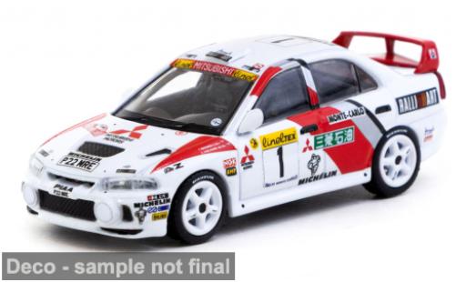 Mitsubishi Lancer 1/64 Tarmac Works GSR Evolution IV blanche Rallye WM Monte Carlo #1 1:64 miniature