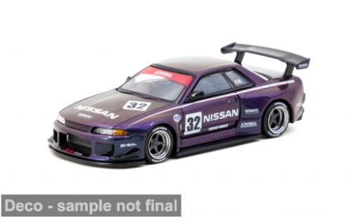 Miniature Nissan Skyline 1/64 Tarmac Works R32 GTR lila 1:64 Nissan Skyline 1/64 Tarmac Works R32 GTR lila 1:64 miniature