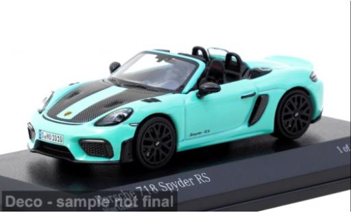Miniature Porsche 718 1/64 Tarmac Works Spyder RS turquoise/noire 1:64 Porsche 718 1/64 Tarmac Works Spyder RS turquoise/noire 1:64 miniature