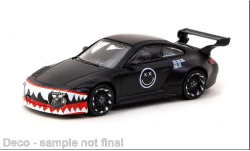 Porsche 997 RWB 1/64 Tarmac Works 911  Old &amp; New matt-noire 1:64 miniature