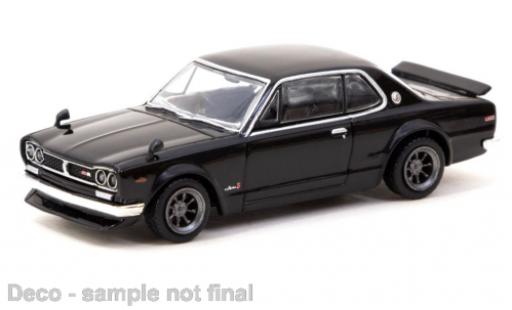 Nissan Skyline 1/64 Tarmac Works 2000 GT-R (KPGC10) noire miniature