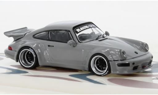 Porsche 964 RWB 1/64 Tarmac Works 911  gris clair miniature