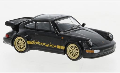 Miniature Porsche 964 Turbo 1/64 Tarmac Works 911  noire Porsche 964 Turbo 1/64 Tarmac Works 911  noire miniature