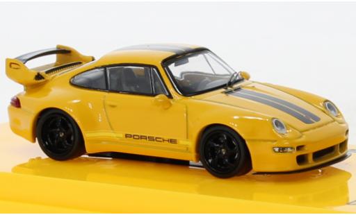 Miniature Porsche 993 1/64 Tarmac Works 911  Gunther Works jaune Porsche 993 1/64 Tarmac Works 911  Gunther Works jaune miniature