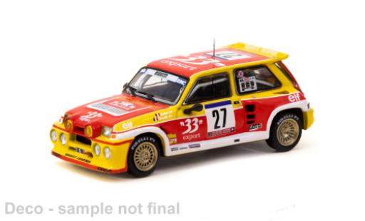 Miniature Renault 5 1/64 Tarmac Works Maxi Turbo No.27 Rallye WM Tour de Corse 198 Renault 5 1/64 Tarmac Works Maxi Turbo No.27 Rallye WM Tour de Corse 198 miniature