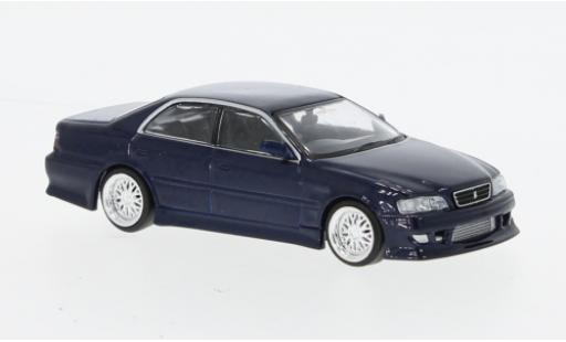 Miniature Toyota Chaser 1/64 Tarmac Works (JZX100) Vertex bleu foncé RHD Toyota Chaser 1/64 Tarmac Works (JZX100) Vertex bleu foncé RHD miniature