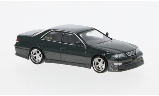 Miniature Toyota Mark 1/64 Tarmac Works II (JZX100) Vertex metallise vert foncé Toyota Mark 1/64 Tarmac Works II (JZX100) Vertex metallise vert foncé miniature