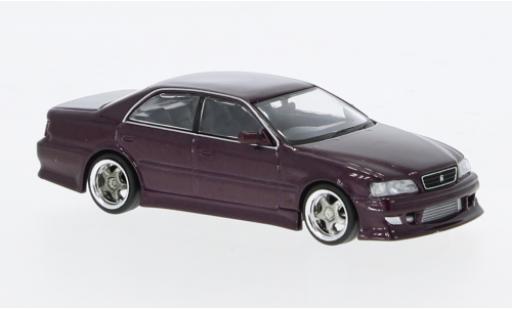 Miniature Toyota Chaser 1/64 Tarmac Works (JZX100) Vertex metallise violette 1:64 Toyota Chaser 1/64 Tarmac Works (JZX100) Vertex metallise violette 1:64 miniature