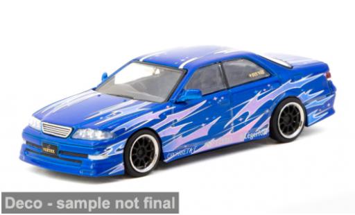 Miniature Toyota Mark 1/64 Tarmac Works II JZX100 bleue/Dekor 1:64 Toyota Mark 1/64 Tarmac Works II JZX100 bleue/Dekor 1:64 miniature
