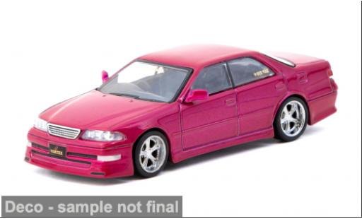 Miniature Toyota Mark 1/64 Tarmac Works II JZX100 rouge 1968 1:64 Toyota Mark 1/64 Tarmac Works II JZX100 rouge 1968 1:64 miniature