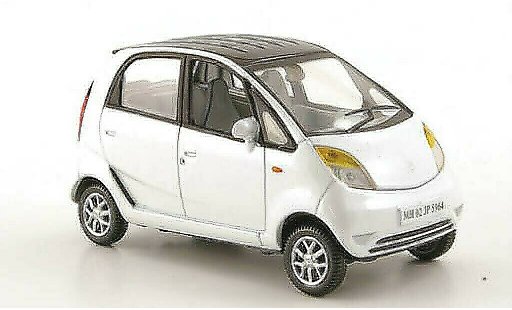 Tata Nano LX 1/43 Norev blanche/noire 2009 miniature