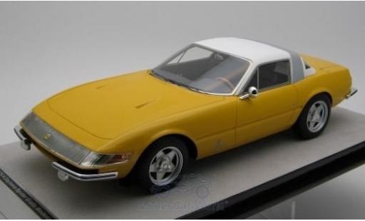 Miniature Ferrari 365 1/18 Tecnomodel GTB/4 Daytona Coupe Speciale jaune/blanche 1969 Ferrari 365 1/18 Tecnomodel GTB/4 Daytona Coupe Speciale jaune/blanche 1969 miniature