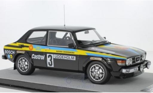 Saab 99 1/18 Tecnomodel Turbo No.3 Rallye WM Rallye Schweden 1979 S.Blomqvist/B.Cederberg miniature
