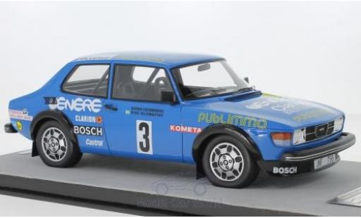 Saab 99 1/18 Tecnomodel Turbo No.3 Rallye WM Rallye Schweden 1981 S.Blomqvist/B.Cederberg miniature