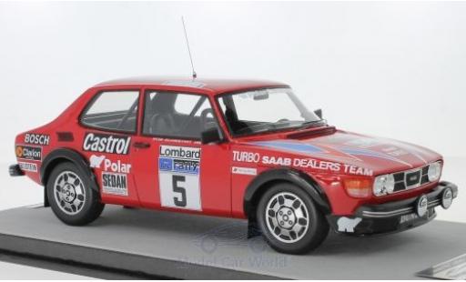 Saab 99 1/18 Tecnomodel Turbo No.5 Rallye WM Rallye RAC Lombard 1979 S.Blomqvist/B.Cederberg miniature