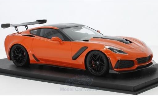 Miniature Chevrolet Corvette C7 1/18 Top Speed C7 ZR-1 metallise orange/carbon Chevrolet Corvette C7 1/18 Top Speed C7 ZR-1 metallise orange/carbon miniature