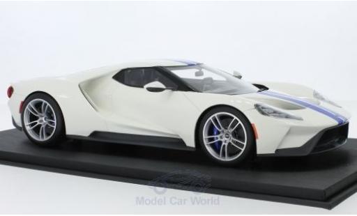 Miniature Ford GT 1/18 Top Speed blanche/bleue Ford GT 1/18 Top Speed blanche/bleue miniature