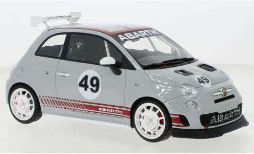Fiat 500 1/18 Top Speed Abarth Assetto Corse grise miniature
