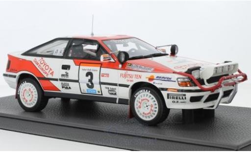 Miniature Toyota Celica 1/18 Topmarques Collectibles ST165 No.3 Team Europe Rallye WM Rallye Safari 1990 B.Waldegard/F.Gallagher Toyota Celica 1/18 Topmarques Collectibles ST165 No.3 Team Europe Rallye WM Rallye Safari 1990 B.Waldegard/F.Gallagher miniature