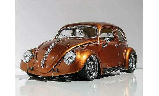 Volkswagen Kafer Base 1/18 Burago coccinelle ovale orange burn miniature
