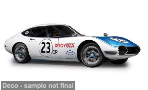 Toyota 2000 GT 1/64 IXO America blanche/bleue 1967 1:64 miniature