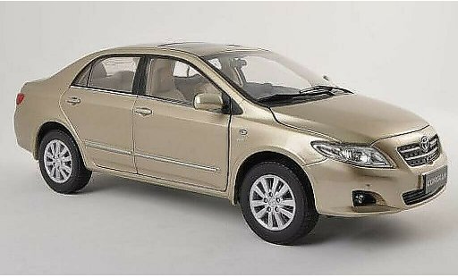 Toyota Corolla Base 1/18 Paudi gold 2007 miniature