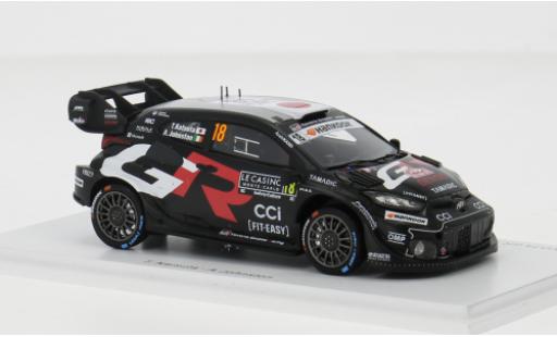 Toyota Yaris 1/43 Spark GR Rally 1 Rally Monte Carlo 2025 #18 T.Katsuta/A.Johnston 1:43 miniature