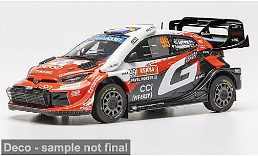 Coche miniatura Toyota Yaris 1/43 IXO GR Rally1 WRC Safari Rallye Kenia 2026 Gazoo Racing #99 O.Solberg/E.Edmondson 1:43