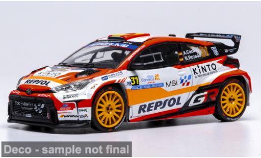 Toyota Yaris 1/43 IXO GR Rally2 Rally Islas Canaris 2025 #31 A.Cachon/A.Dumand 1:43 miniature