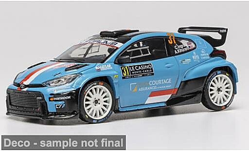 Coche miniatura Toyota Yaris 1/43 IXO GR Rally2 Rallye Monte Carlo 2026 #31 C.Ingram/A.Kihurani 1:43