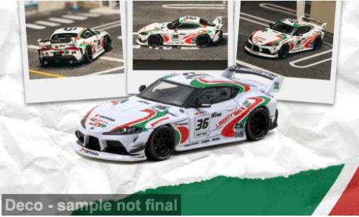 Miniature Toyota Supra SUPRA (A90) LB -WORKS blanche 2024 Castrol 1/64 Tarmac Works
