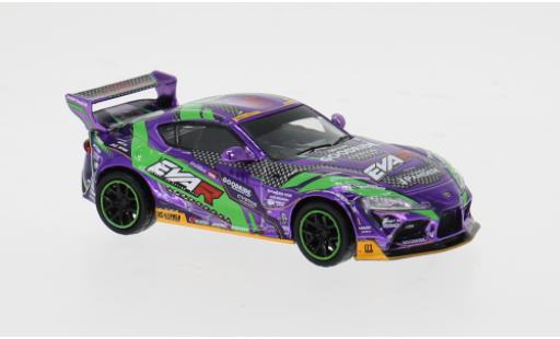 Toyota Supra 1/64 Pop Race GR Pandem Type-01 violette/Dekor 1:64 miniature