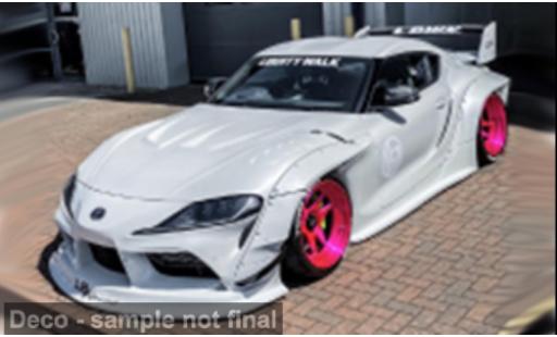 Toyota Supra 1/18 Solido GR blanche/pink 2025 1:18 miniature